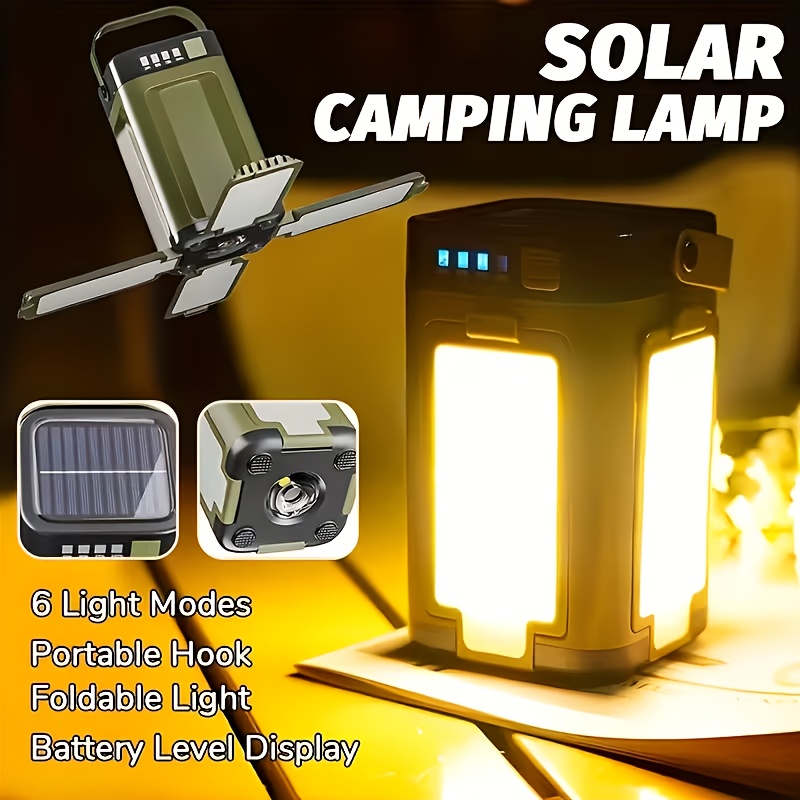 Outdoor Power For Lights - Lampu Camping Portabel Tenaga Surya Lipat