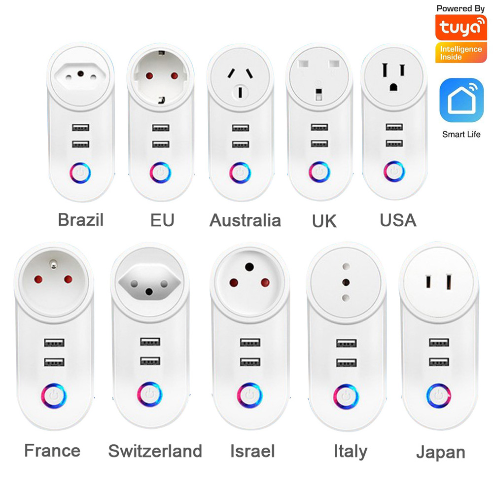Outdoor Power Outlet Wifi - 1 buah colokan daya WIFI 2.4G,