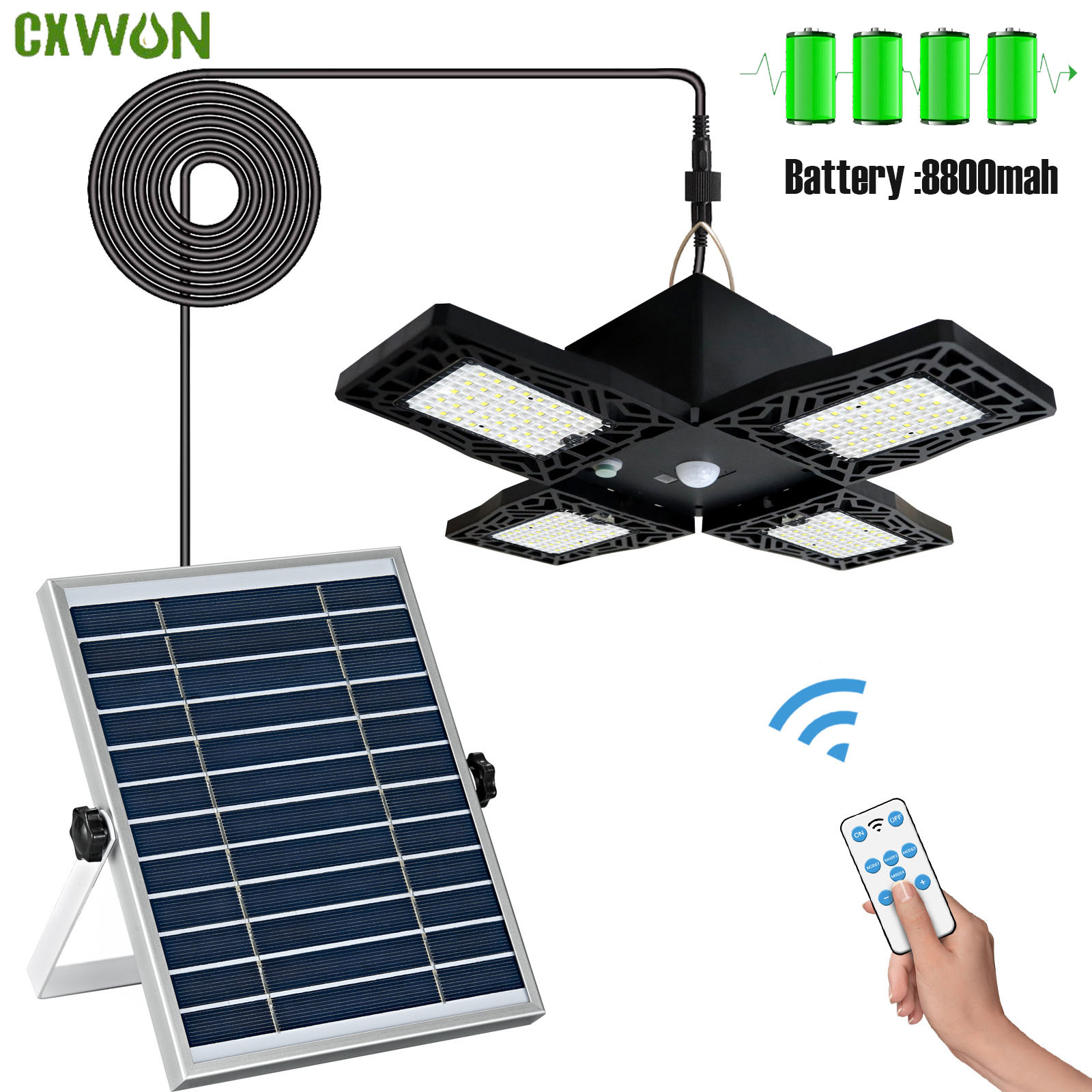 Outdoor Power Garage - Lampu liontin tenaga surya, lampu Led