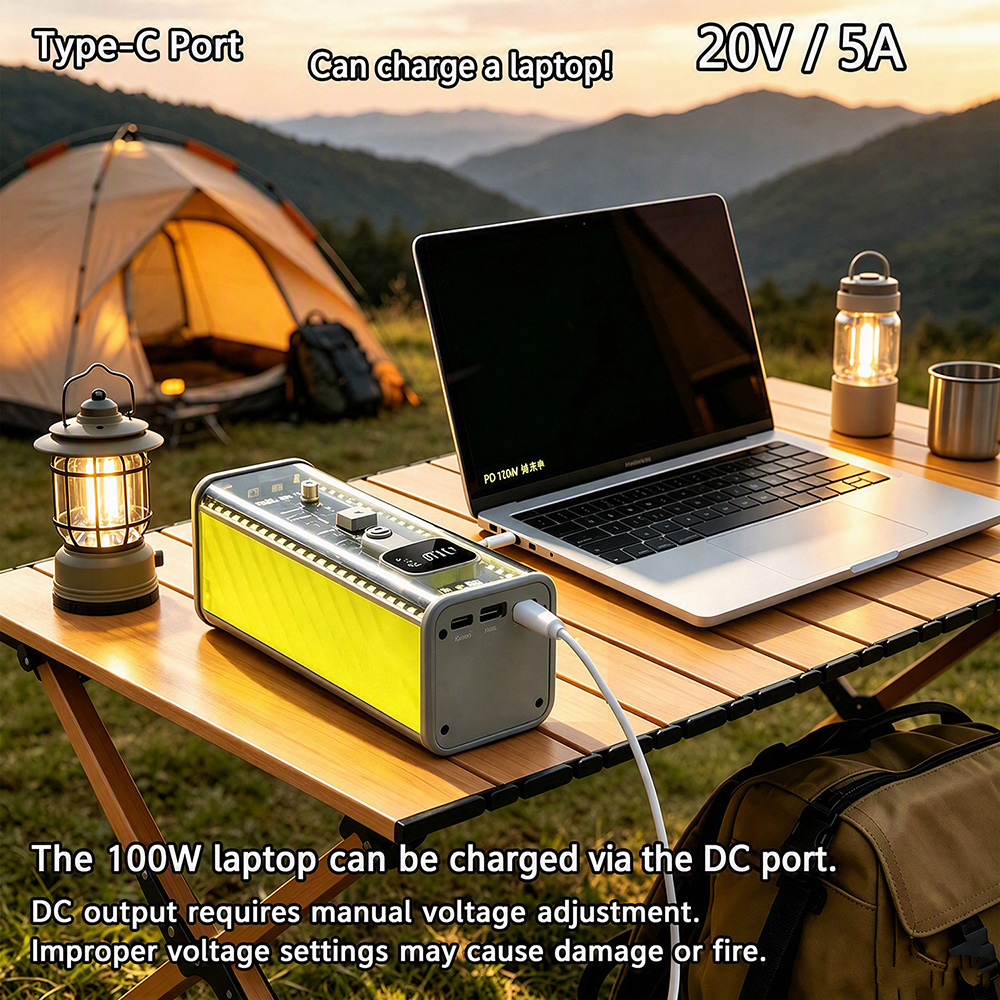 Outdoor Power Kit - Casing Power Bank Transparan PD 100W,