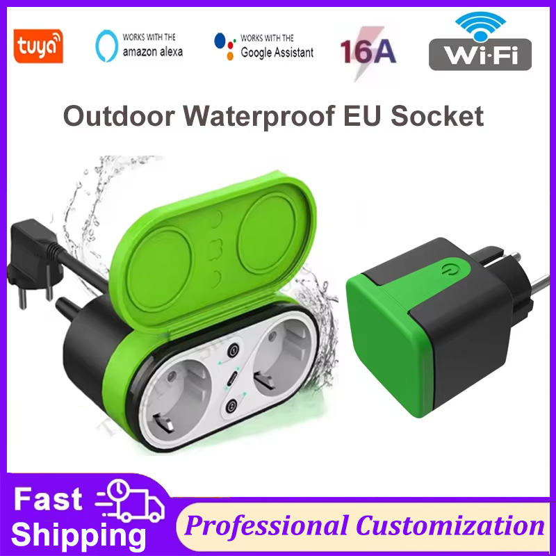 Outdoor Power Outlet Wifi - Tuya EU 16A Wifi Smart Outdoor