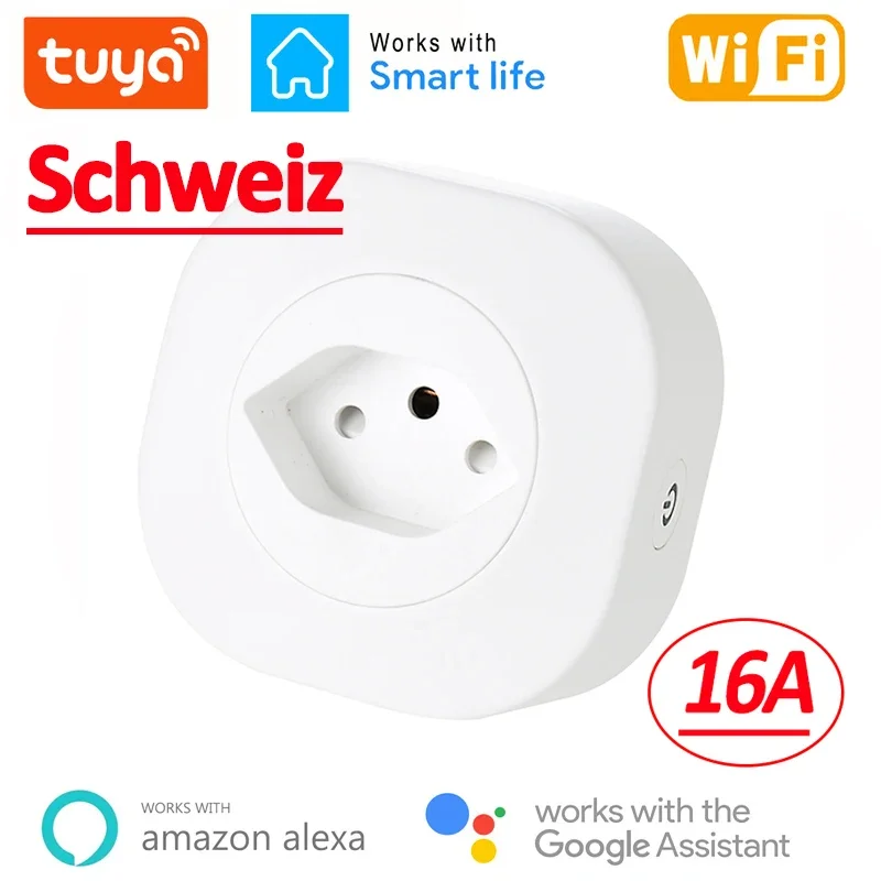 Outdoor Power Outlet Wifi - Colokan pintar WiFi 16A CH Swiss