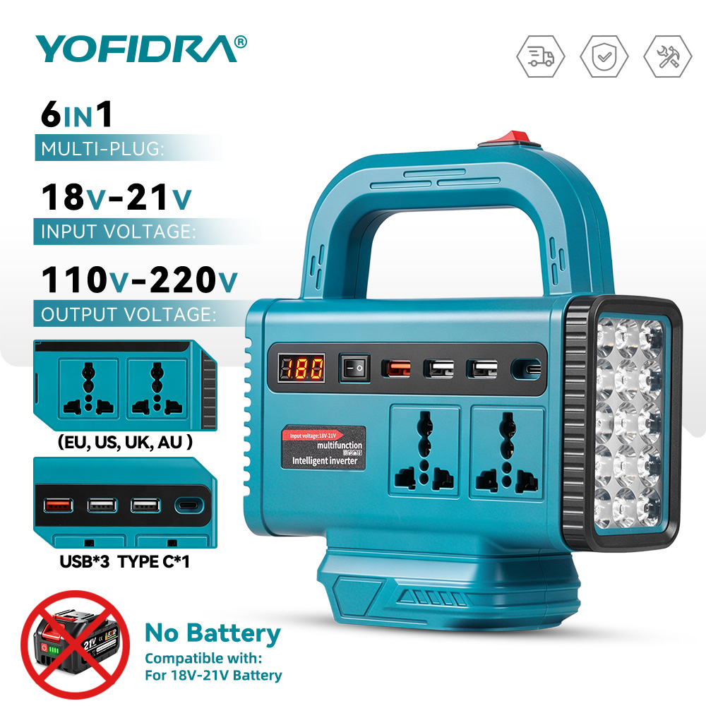 Outdoor Usb Power Outlet - YOFIDRA 220V Inverter Daya Portabel Catu