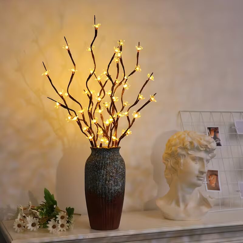 Outdoor Power For Lights - 1/2 Buah 20LED Lampu Cabang Pohon