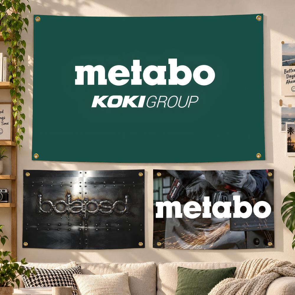 Outdoor Power Garage - Alat Metabo Power Flags, Spanduk dengan