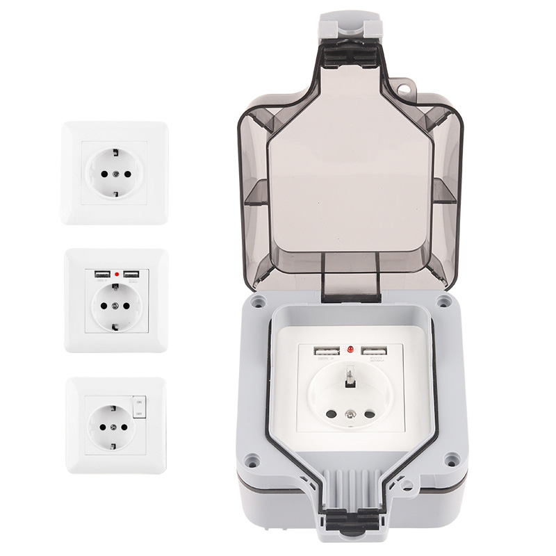 Outdoor Power Outlet Wifi - Soket Dinding Soket Daya Tahan Air