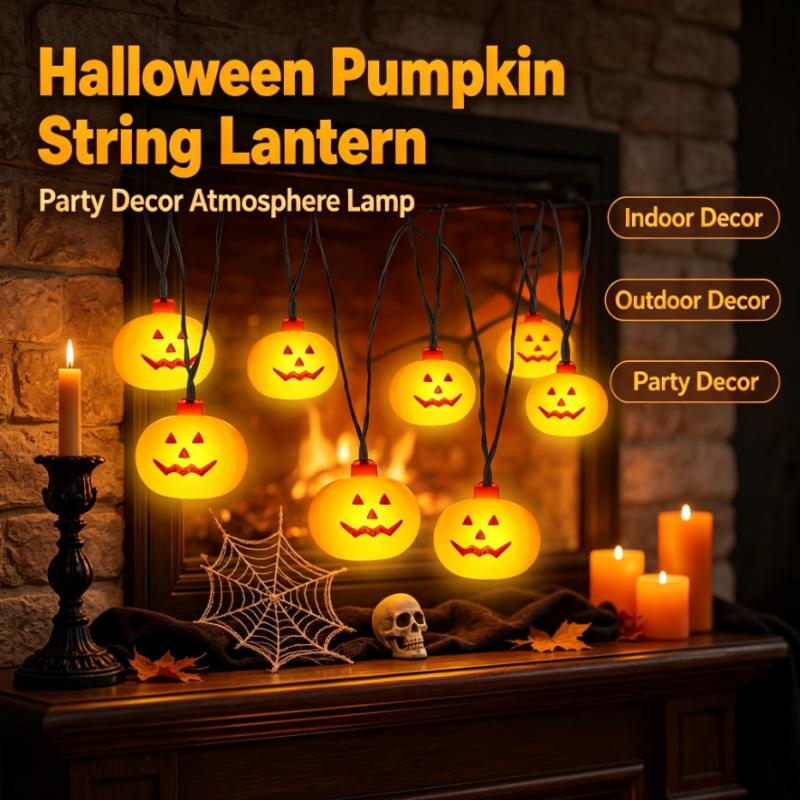 Outdoor Power For Lights - Lampu String Labu Halloween Bertenaga Baterai