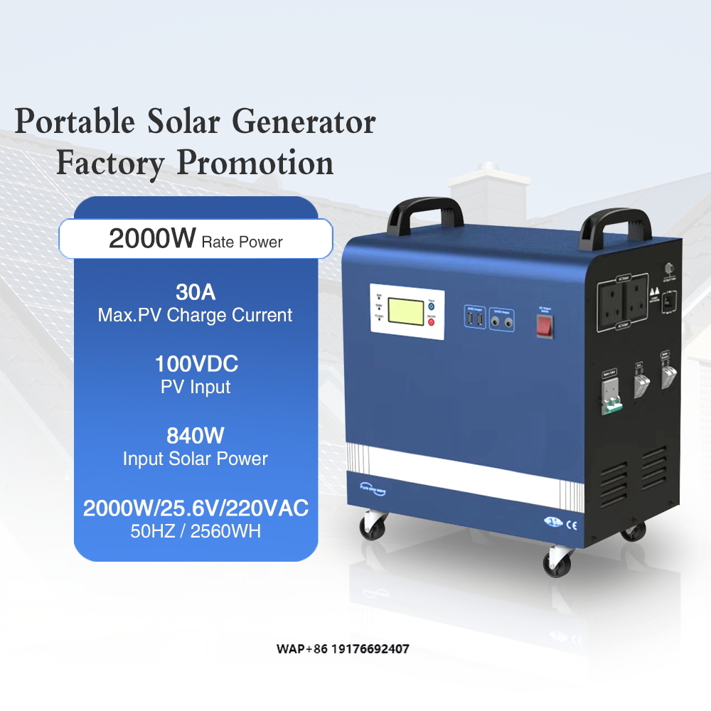 Outdoor Uninterruptible Power Supply - Generator Tenaga Surya 2kwPower 100Ah Lifepo4