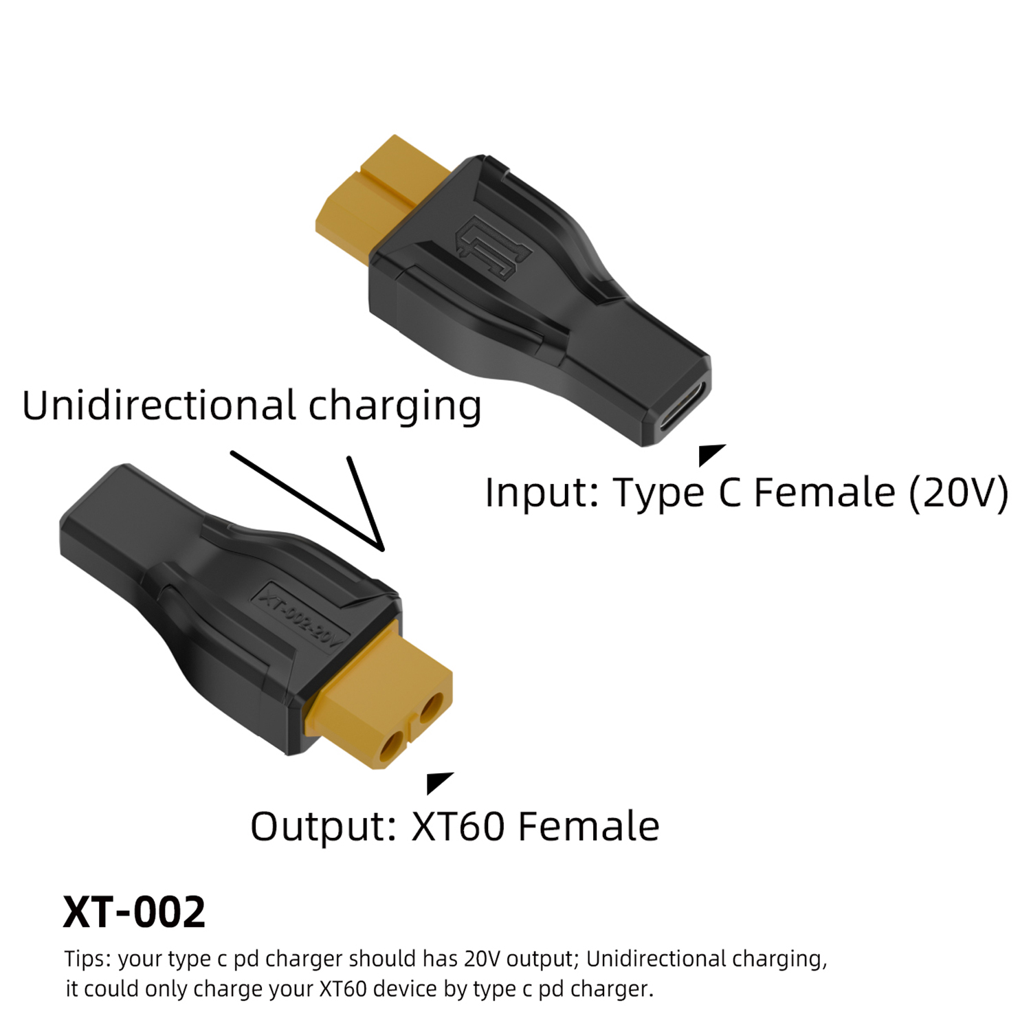 Outdoor Power Adapter Usb - Konverter adaptor USB C ke XT60,