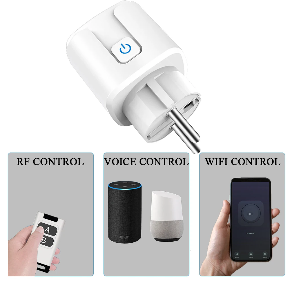 Soket Pintar Tuya WiFi dan RF  - Outdoor Power Outlet Wifi ulasan dan harga
