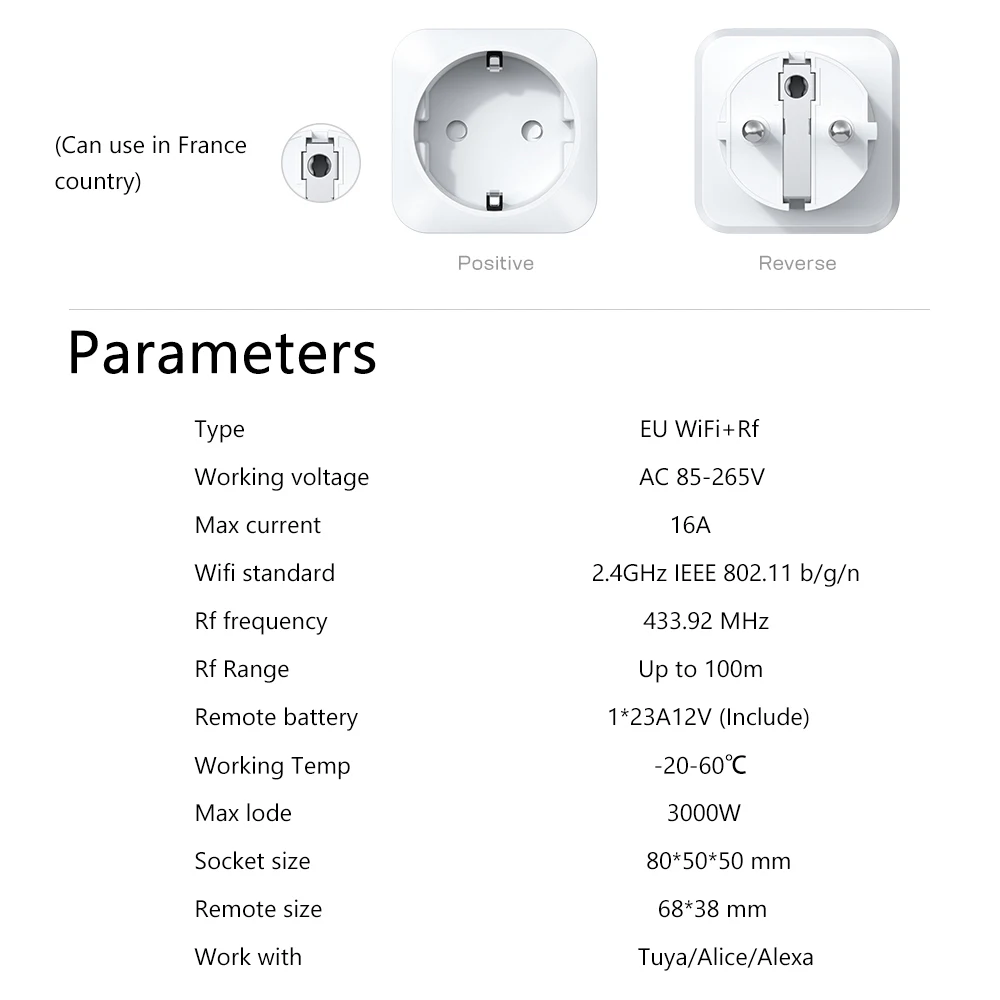 Soket Pintar Tuya WiFi dan RF  - Outdoor Power Outlet Wifi ulasan dan harga