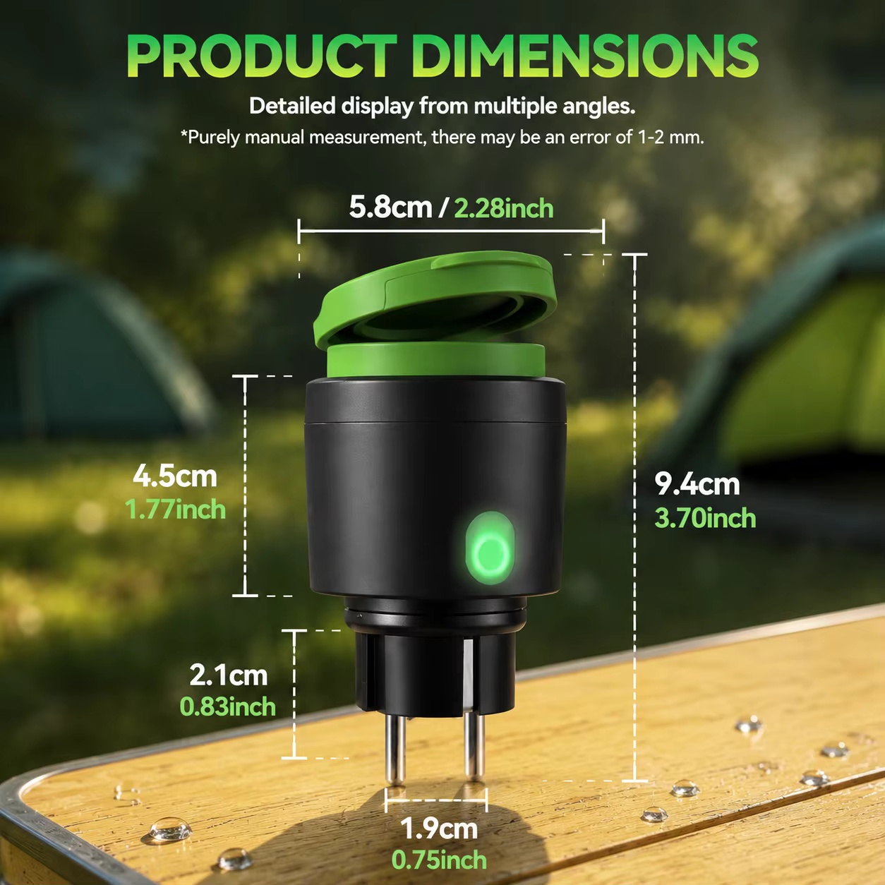 Tuya WiFi Smart Plug 16a Eu Pl - Outdoor Power Outlet Wifi ulasan dan harga