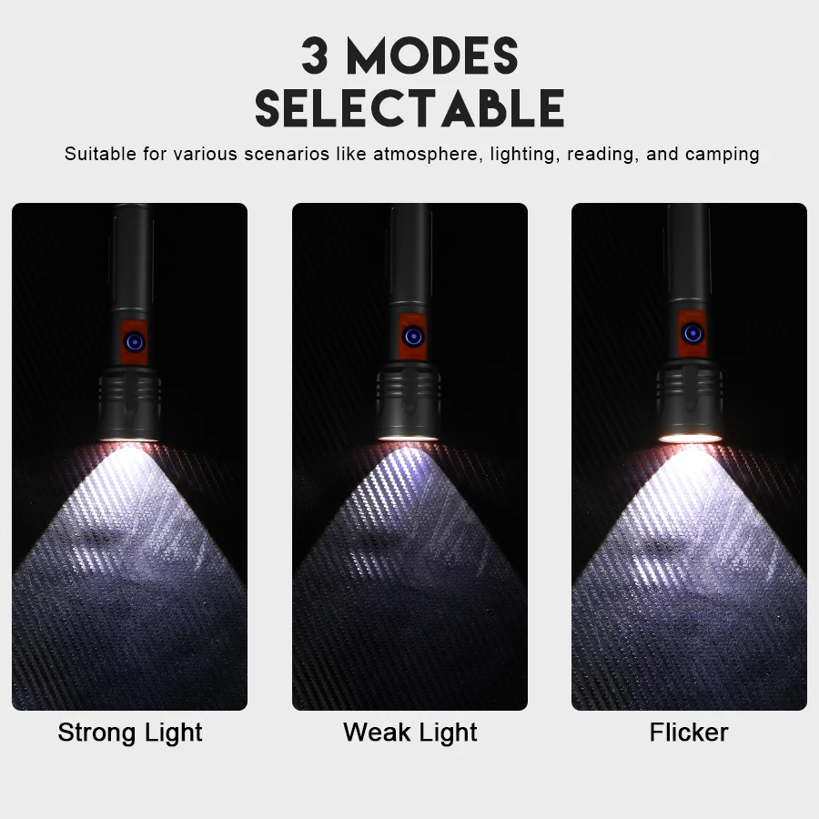 Senter LED Daya Tinggi Senter  - Outdoor Power For Lights ulasan dan harga