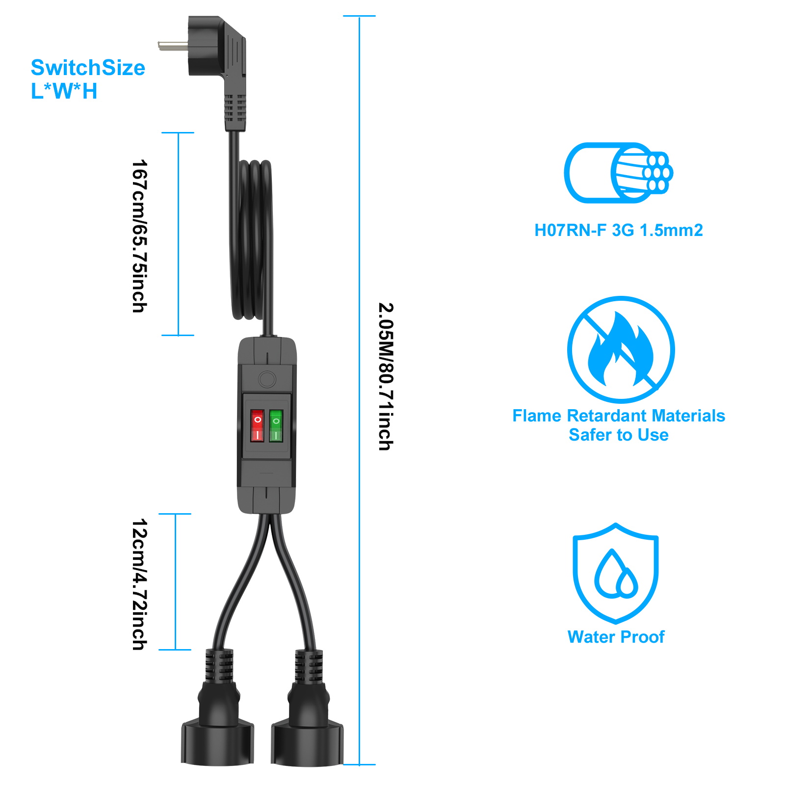 Kabel Ekstensi Colokan EU deng - Extension Cord Outdoor ulasan dan harga