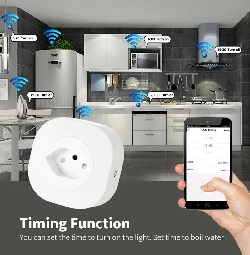 Colokan pintar WiFi 16A CH Swi - Outdoor Power Outlet Wifi ulasan dan harga