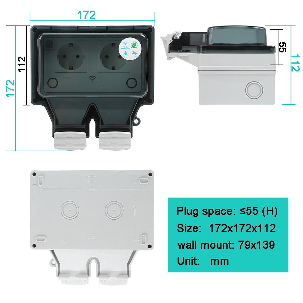 Stopkontak Luar Ruangan Pintar - Outdoor Power Outlet Wifi ulasan dan harga