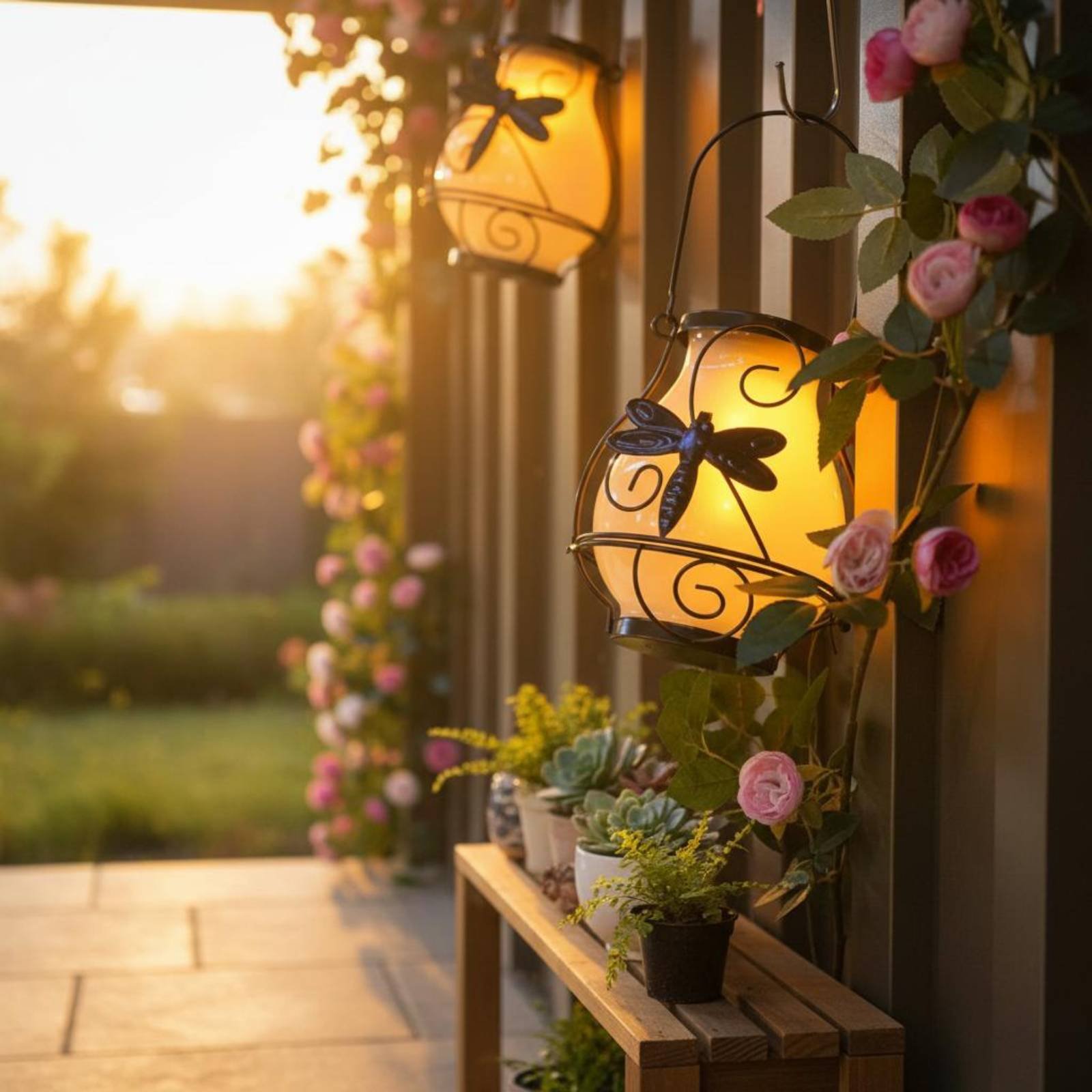 Lentera Kupu-kupu Tenaga Surya - Outdoor Power For Lights ulasan dan harga
