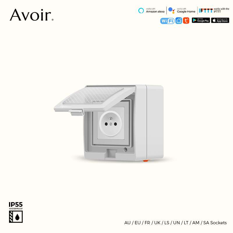 Avoir Tuya soket Wifi tahan ai - Outdoor Power Outlet Wifi ulasan dan harga