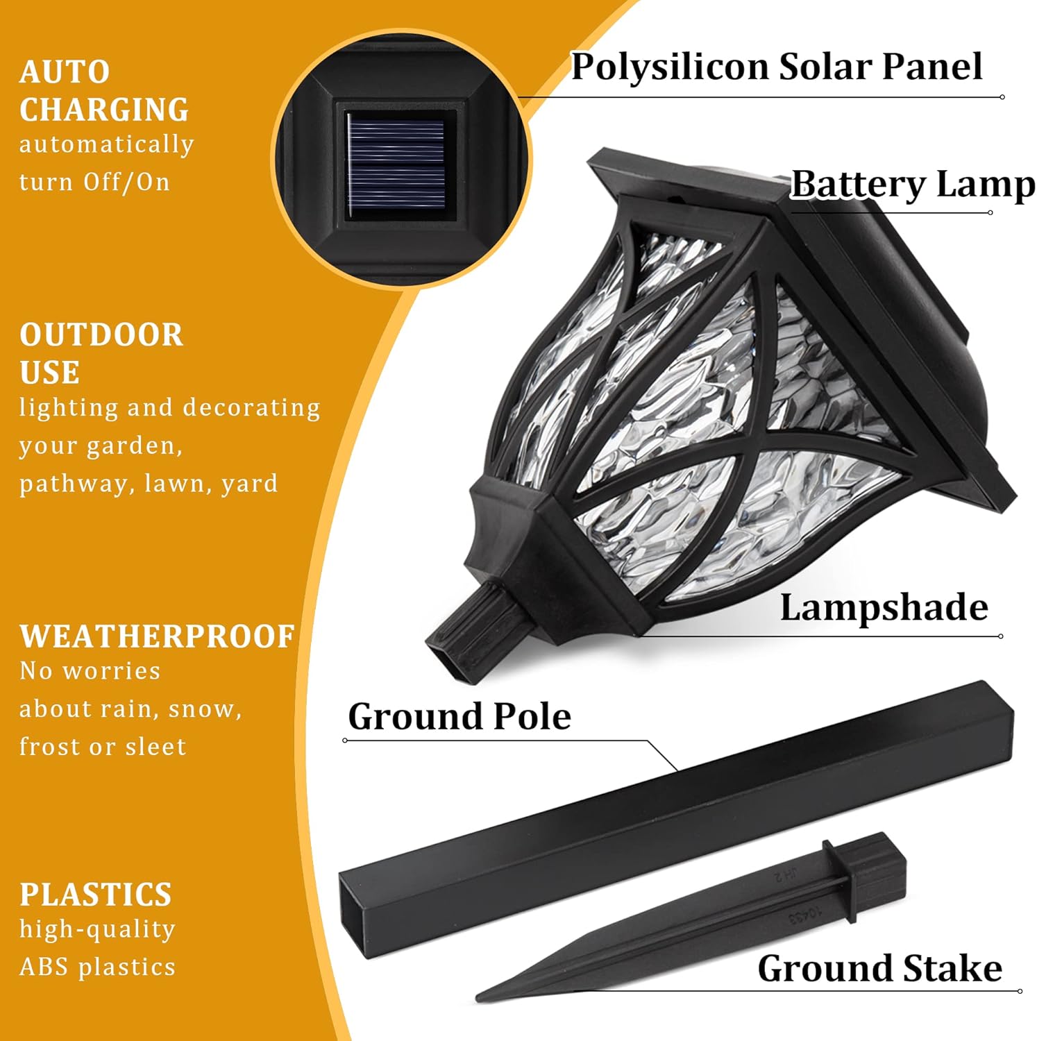 1-8 Buah Lampu Taman Luar Ruan - Outdoor Yard Power Stake ulasan dan harga