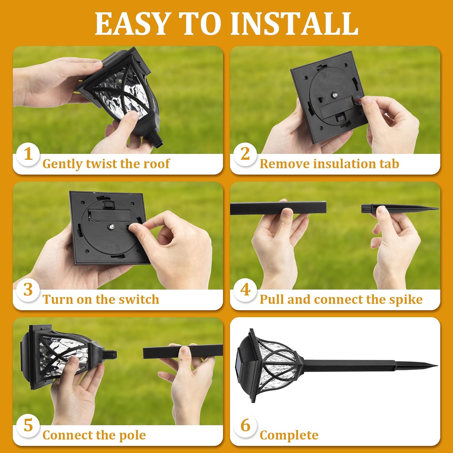 1-8 Buah Lampu Taman Luar Ruan - Outdoor Yard Power Stake ulasan dan harga