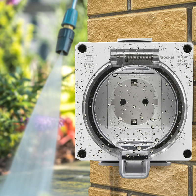 Wadah daya tahan air IP66 Luar - Outdoor Power Receptacle ulasan dan harga