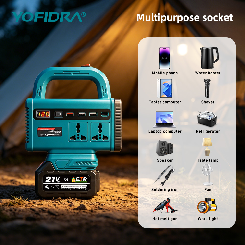 YOFIDRA 220V Inverter Daya Por - Outdoor Usb Power Outlet ulasan dan harga