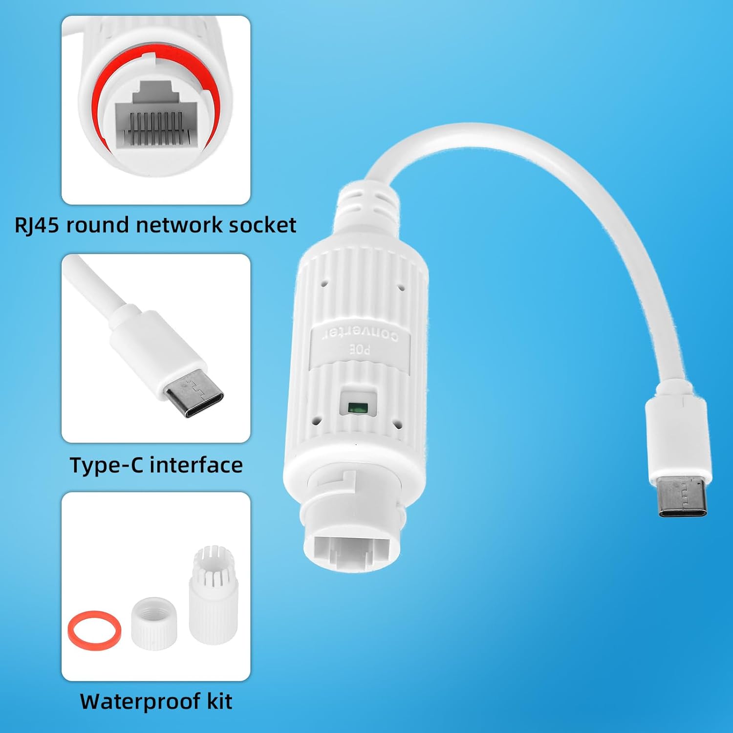 Konverter Daya POE ke USB-C Ta - Outdoor Power Adapter Usb ulasan dan harga