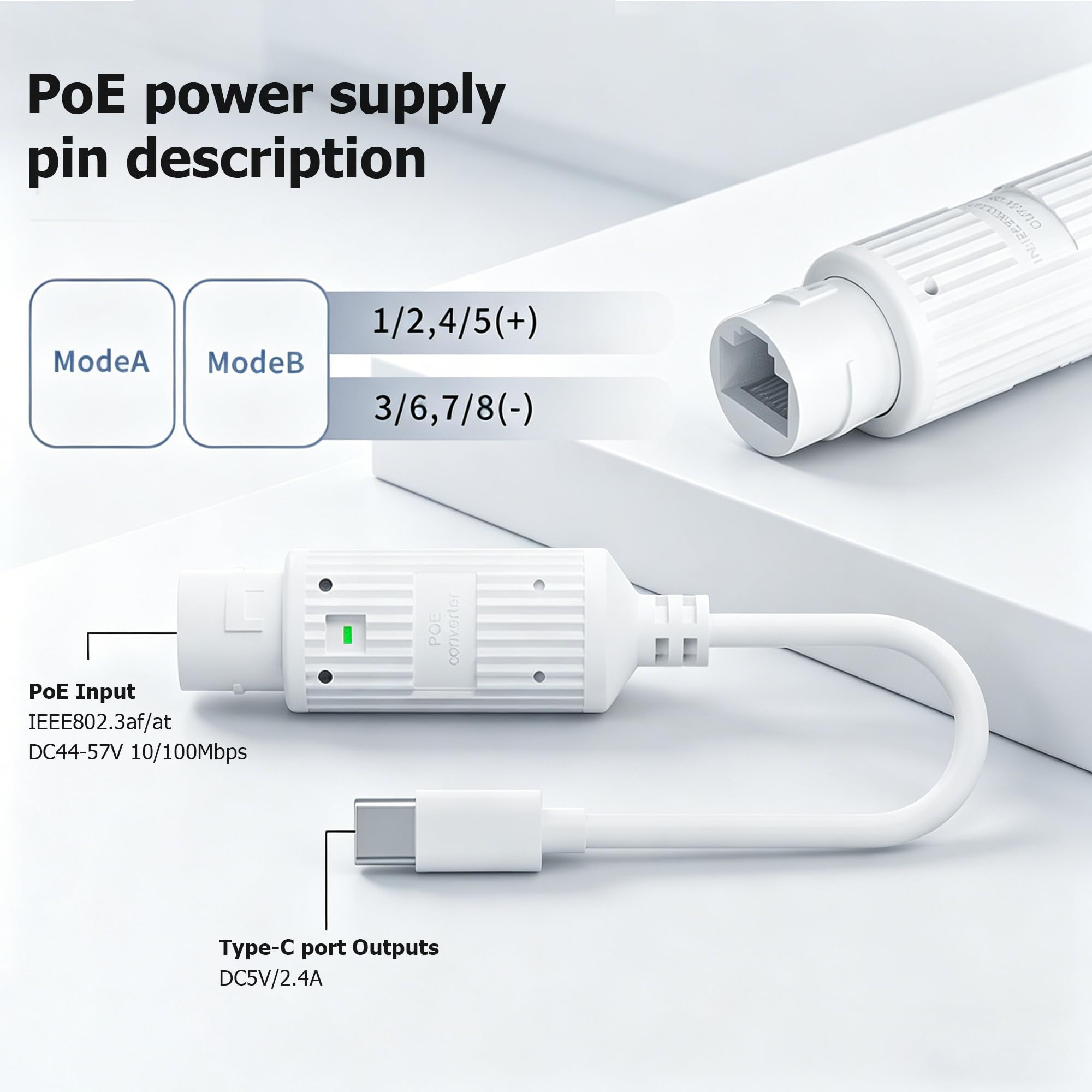 Konverter Daya POE ke USB-C Ta - Outdoor Power Adapter Usb ulasan dan harga