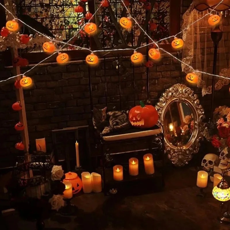 Lampu String Labu Halloween Be - Outdoor Power For Lights ulasan dan harga