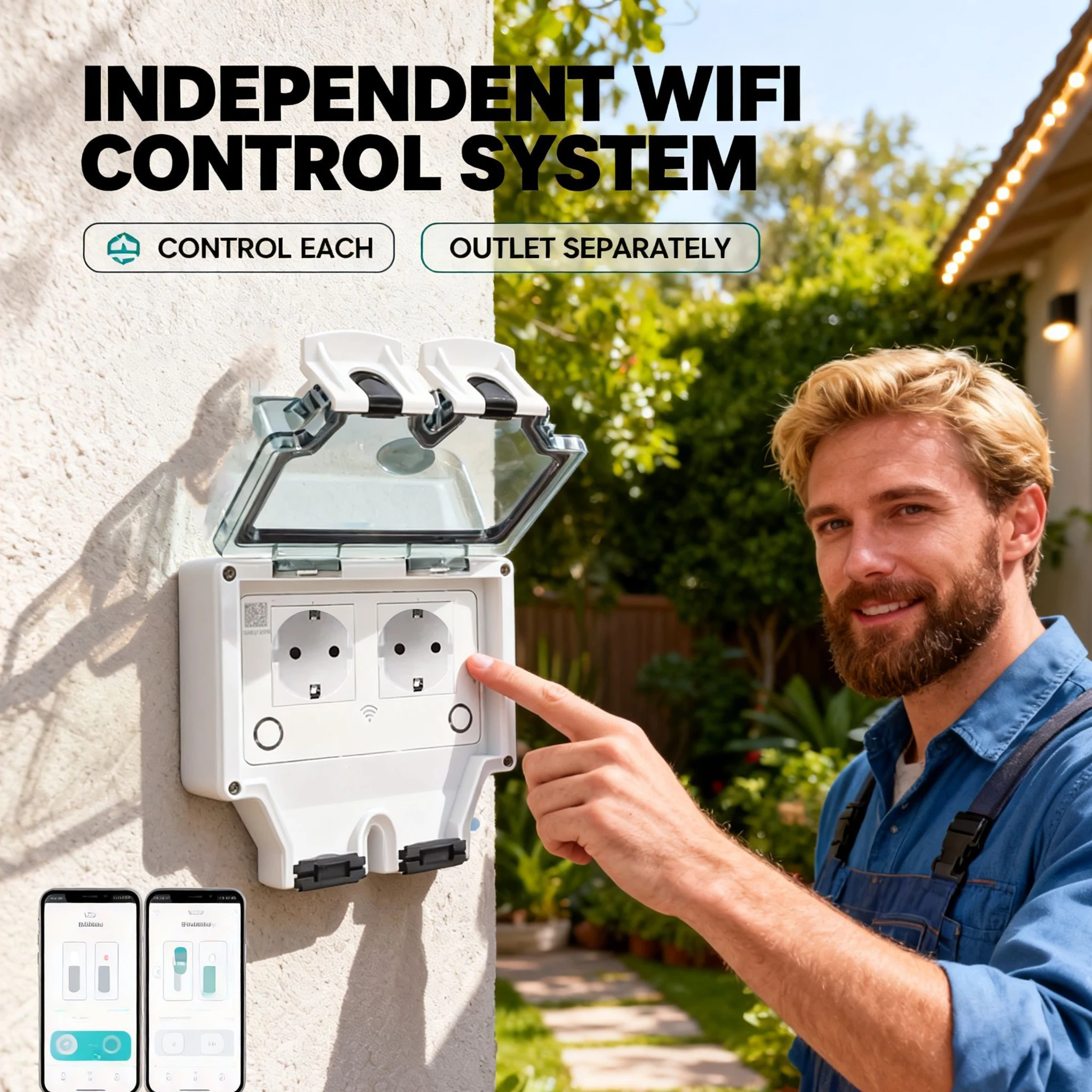 Stopkontak Dinding Listrik Tah - Outdoor Power Outlet Wifi ulasan dan harga