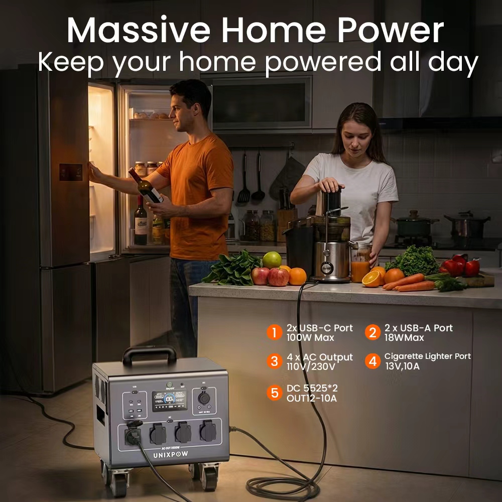 Generator 3000W, Stasiun Daya  - Outdoor Uninterruptible Power Supply ulasan dan harga