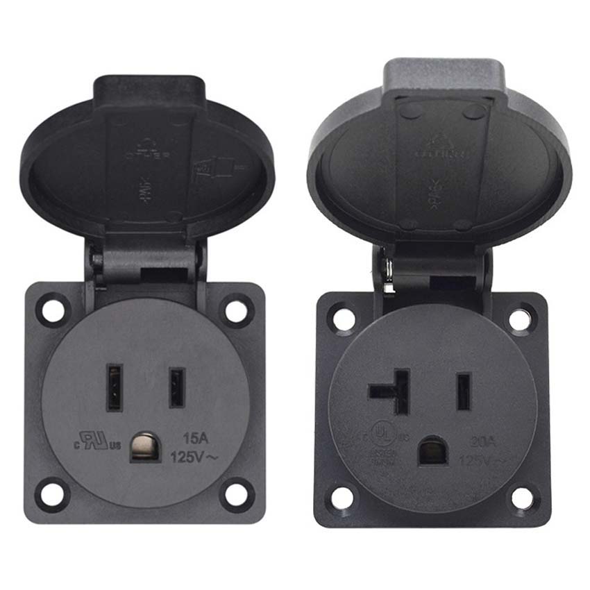 Soket wadah kabel daya Outlet  - Outdoor Power Receptacle ulasan dan harga