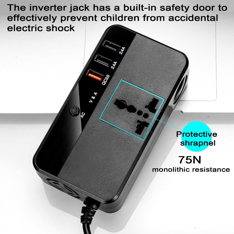 Inverter Mobil Portabel 200W,  - Outdoor Power Adapter Usb ulasan dan harga