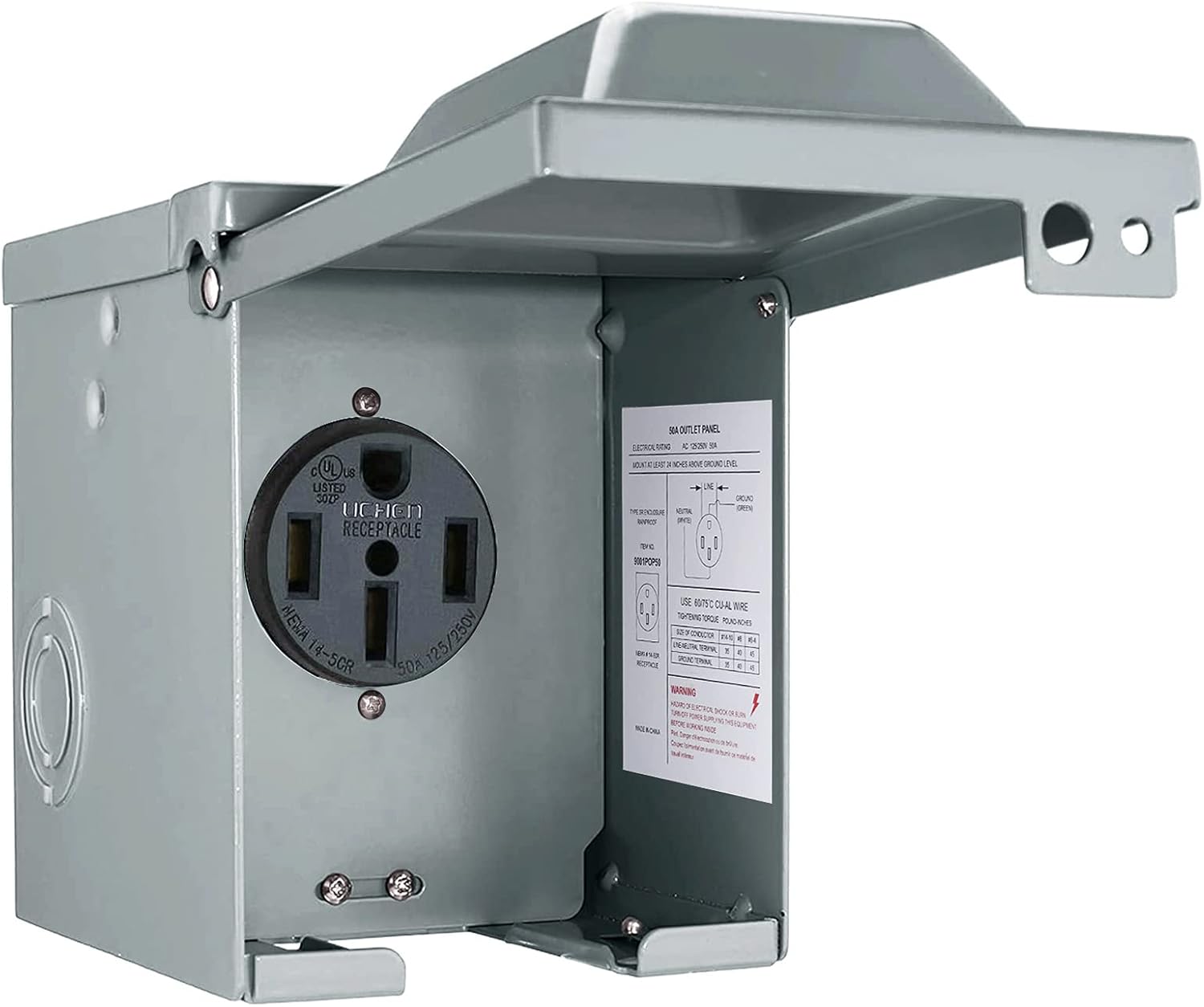 Kotak Outlet daya RV 30/50 Amp - Outdoor Power Receptacle ulasan dan harga