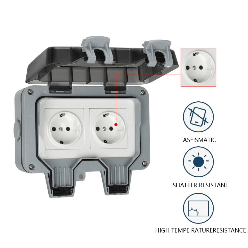 IP66 tahan hujan pengisian sok - Outdoor Power Outlet Wifi ulasan dan harga