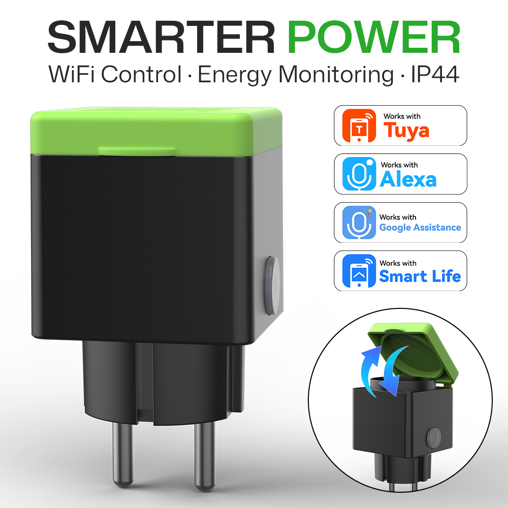 Soket Pintar Tahan Air dengan  - Outdoor Power Outlet Wifi ulasan dan harga