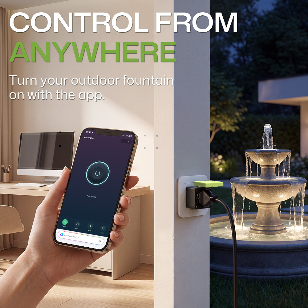 Soket Pintar Tahan Air dengan  - Outdoor Power Outlet Wifi ulasan dan harga