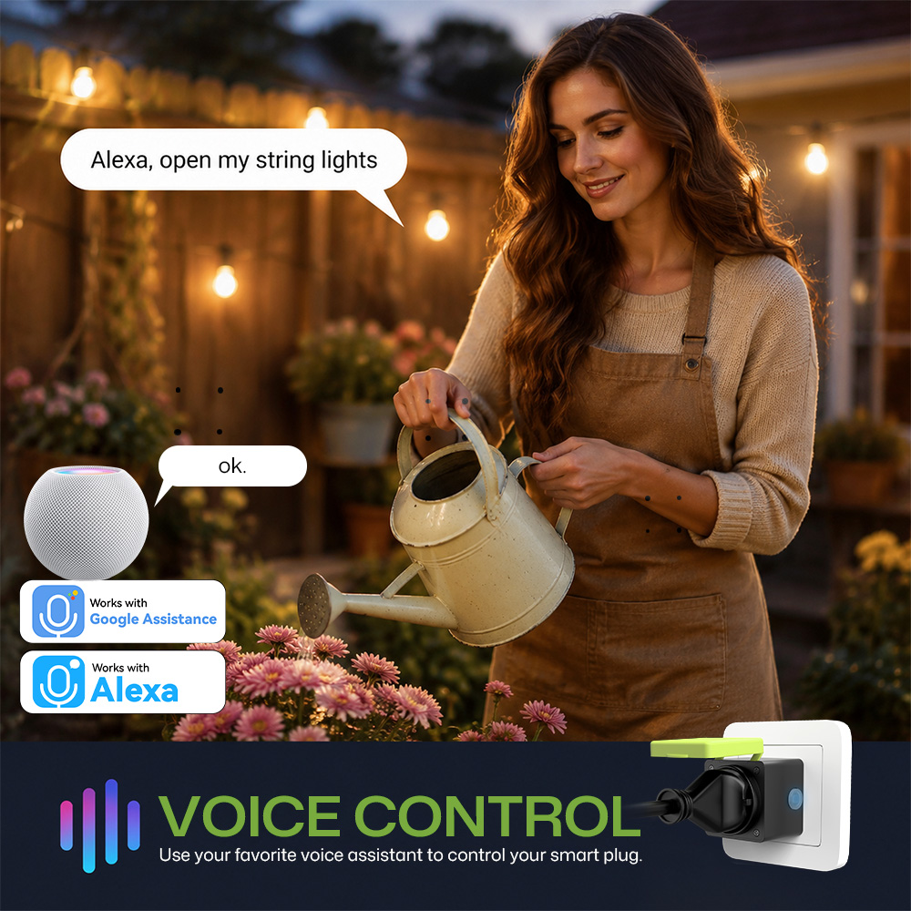 Soket Pintar Tahan Air dengan  - Outdoor Power Outlet Wifi ulasan dan harga